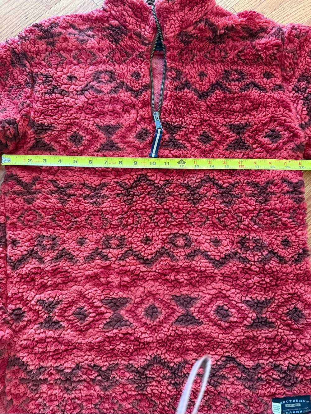 Southern Marsh Pullover Fleece long Aztec Leopard Print Women’s Small Cozy - Picture 5 of 9